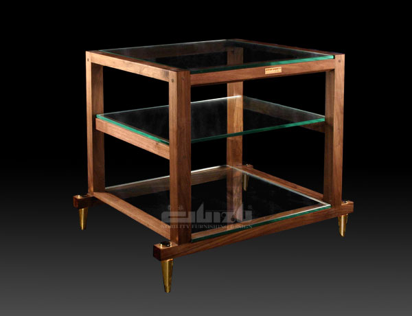 WUBP-3A(Triple shelves with decorative metal legs and glasses(WUBP-3A))